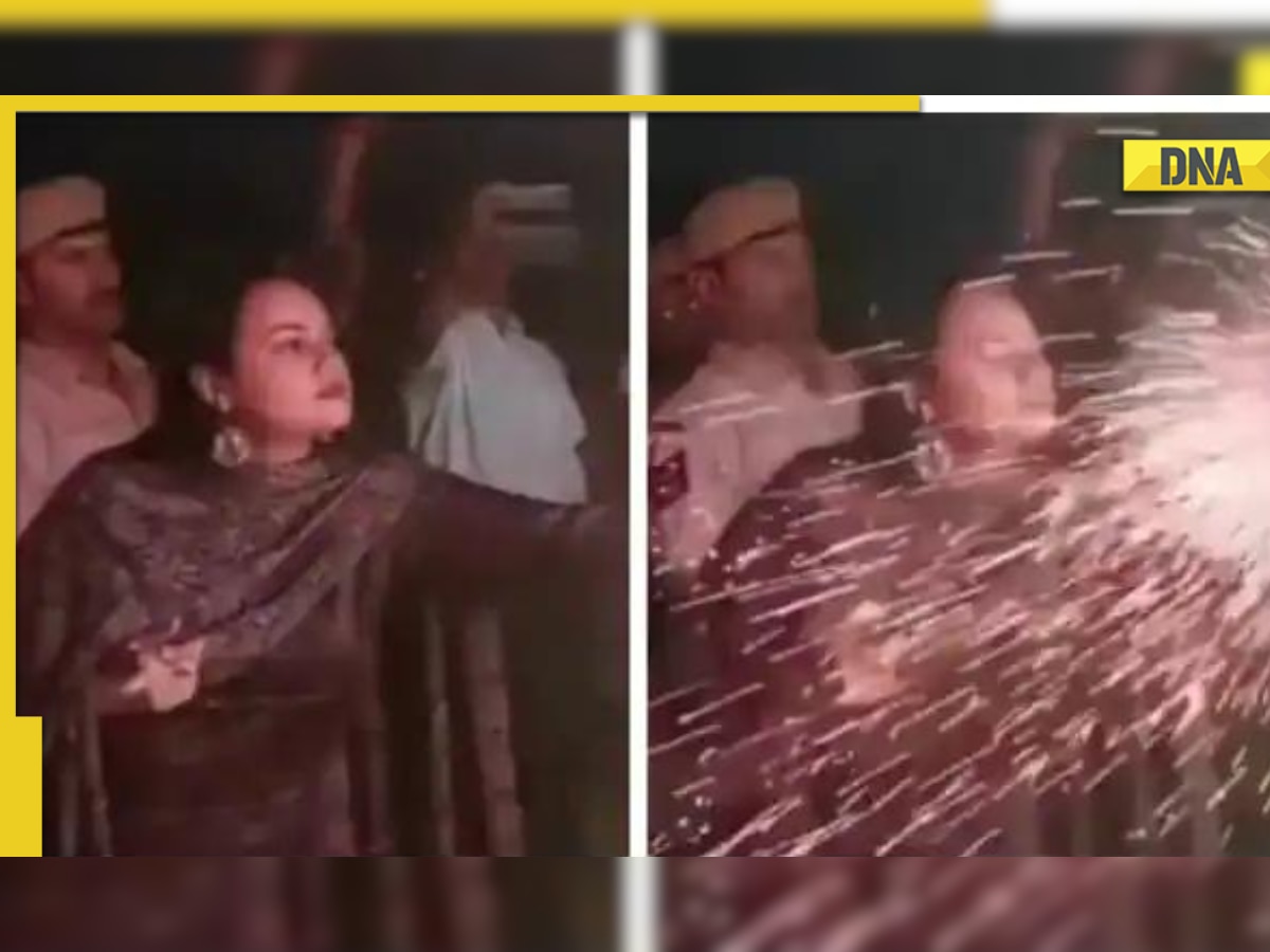 IAS Tina Dabi's quick thinking saves her from bursting crackers, viral video