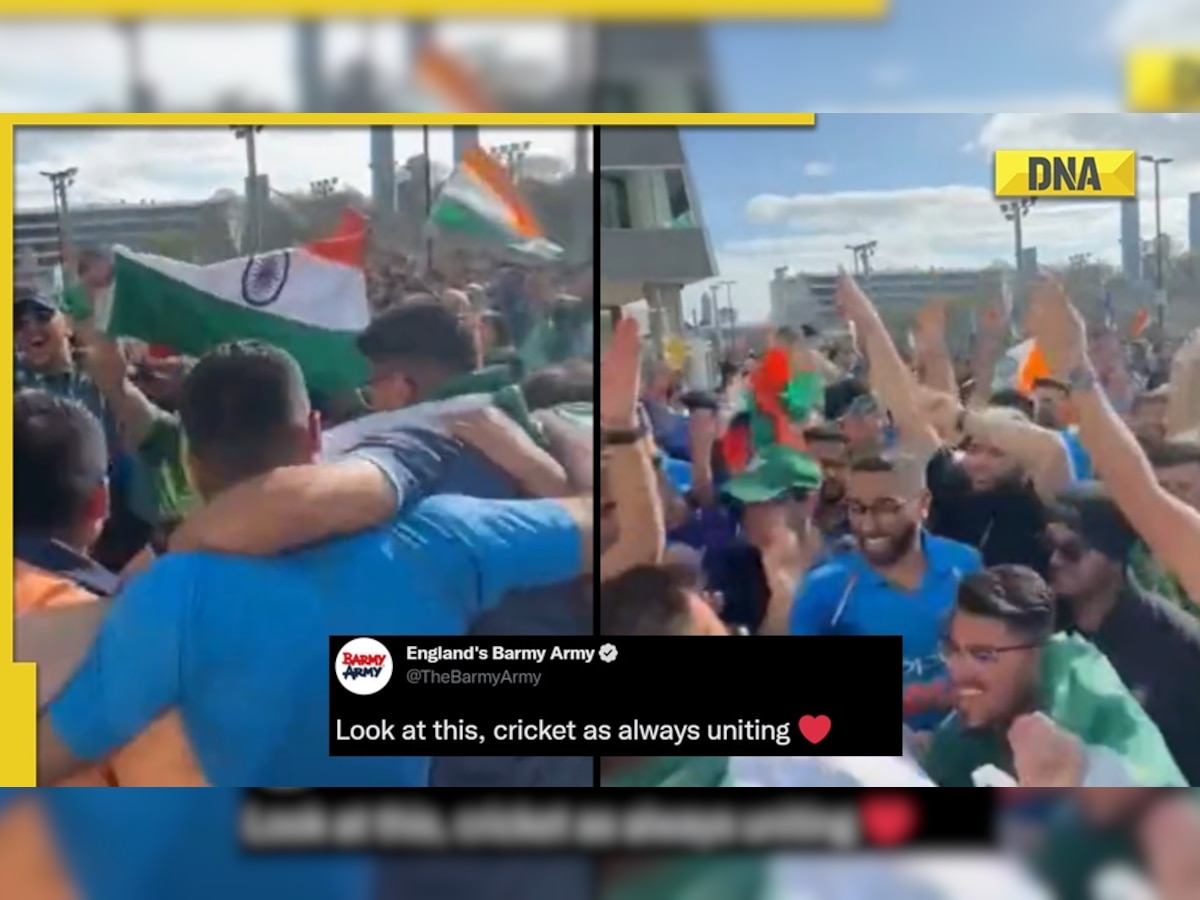 Barmy Army shares video of India and Pakistan fans dancing on viral 'Pasoori' song, watch video