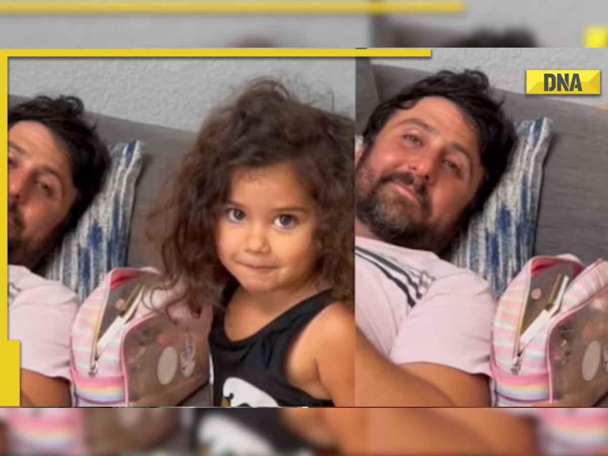 Little girl does dad’s make up in adorable viral video, Internet loves it