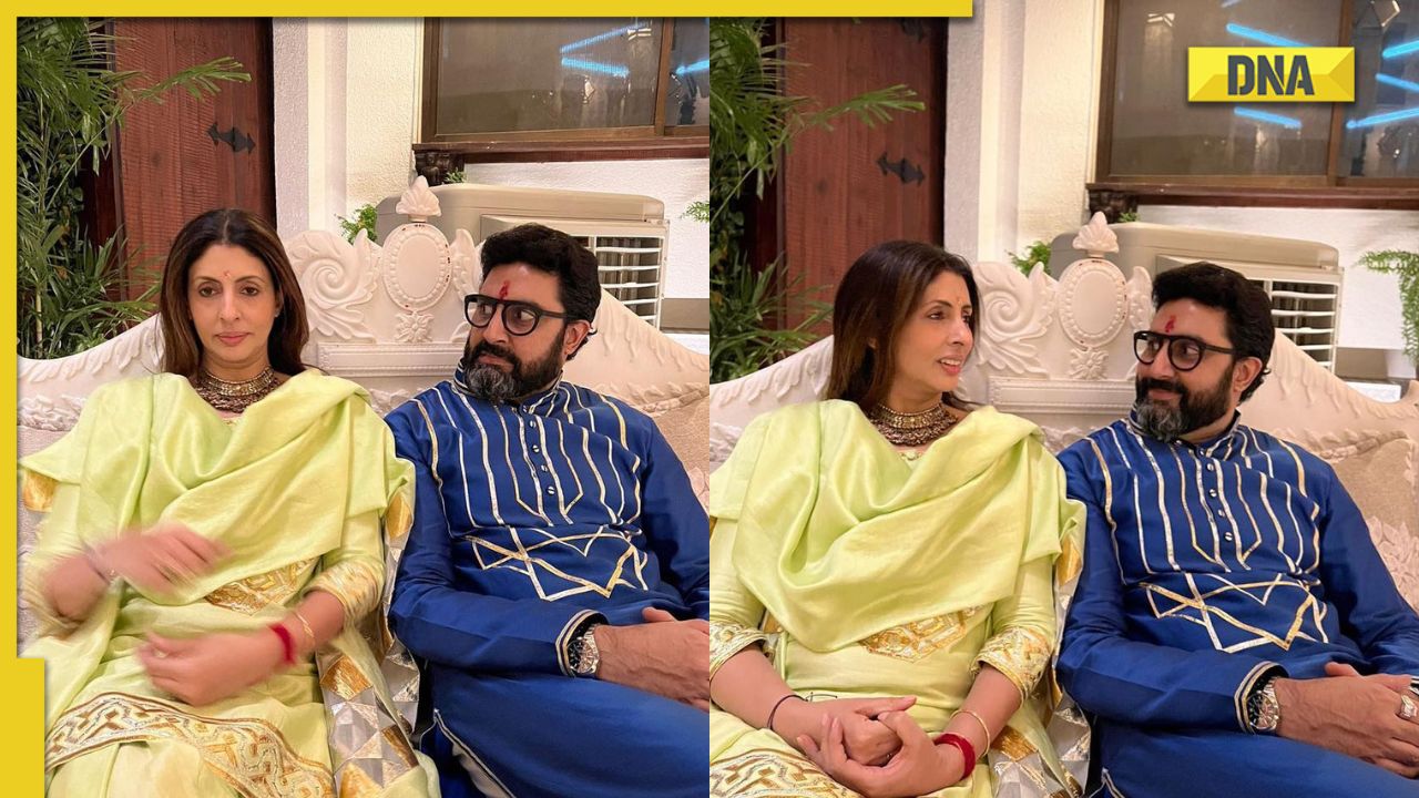 Abhishek Bachchan Poses With Shweta Nanda On Bhai Dooj, Actor's ...