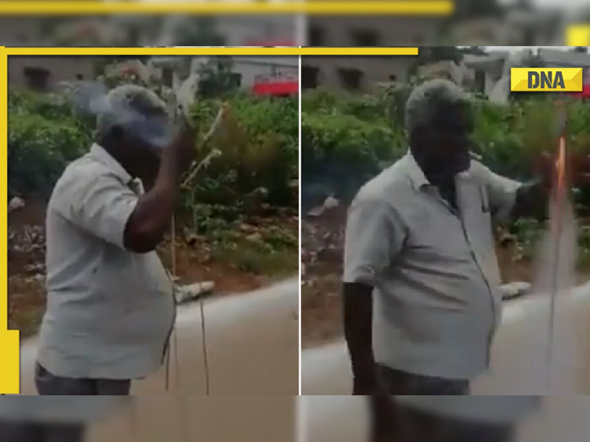 Man lights rockets with cigarette in mouth, viral video amazes netizens