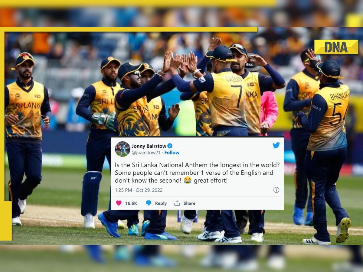 'Hope you learn the eng anthem': Fans slam Jonny Bairstow for mocking Sri Lanka's national anthem ahead of NZ clash