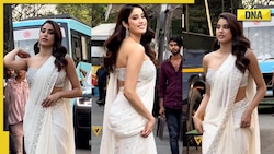 Mili star Janhvi Kapoor mesmerises fans in sexy white saree