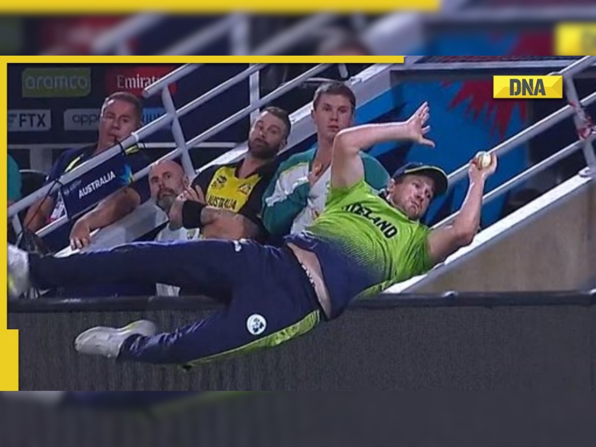 WATCH: Ireland’s Barry McCarthy pulls off outrageous fielding effort against Australia