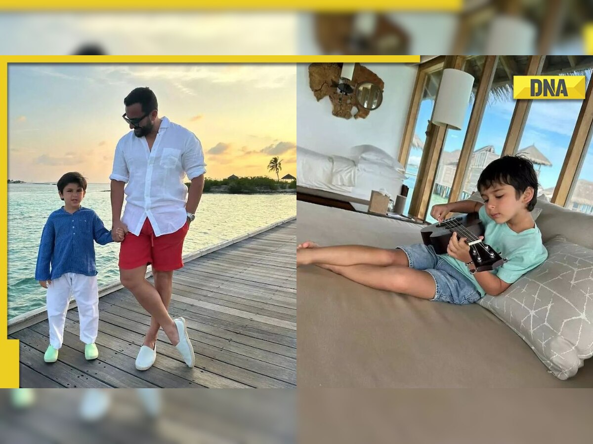 Saif Ali Khan sets 'father goals' by spending quality time with Taimur in Maldives