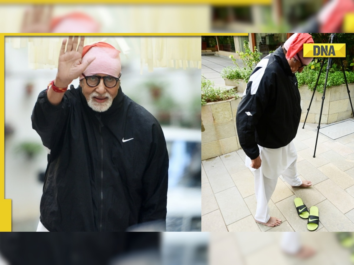 Amitabh Bachchan takes his shoes off before meeting fans outside Jalsa, here's why