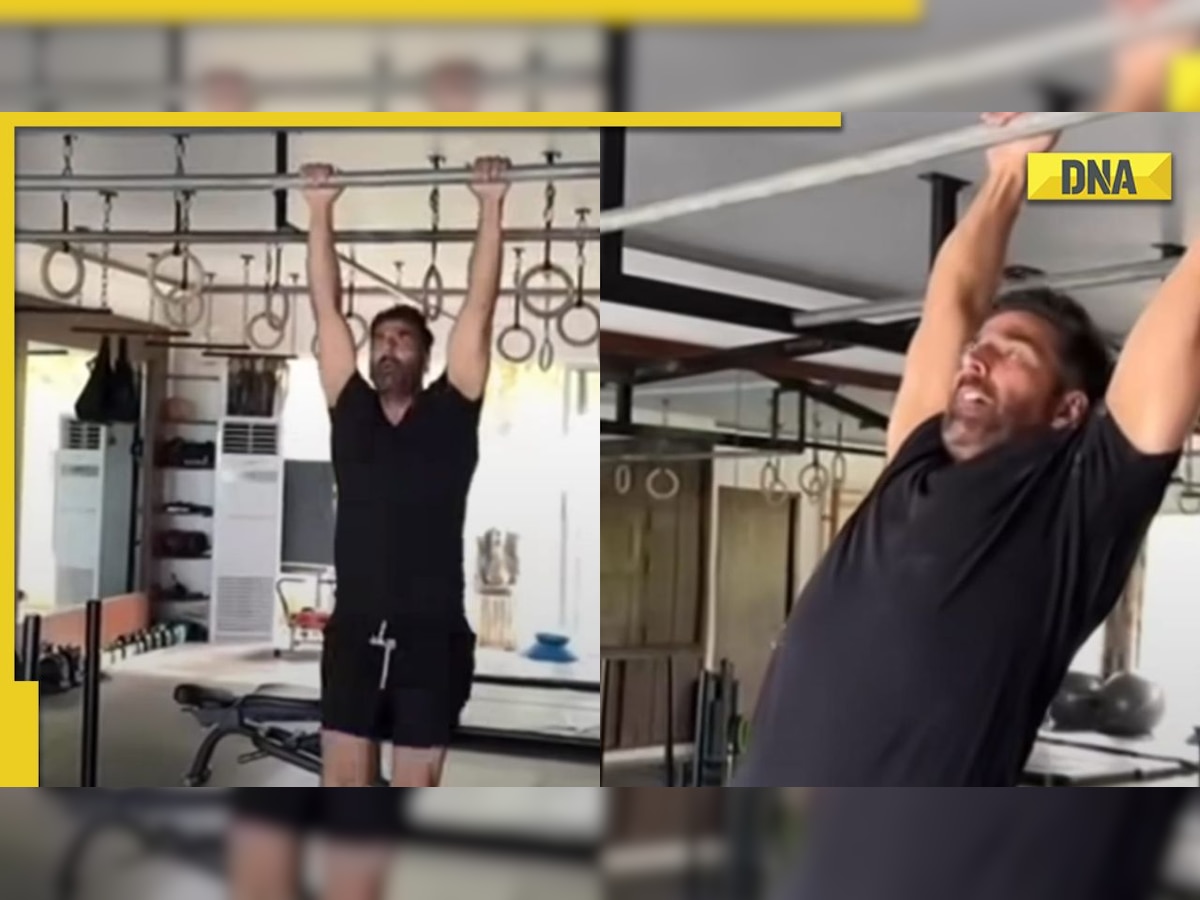 Akshay Kumar gives Wednesday motivation with swinging pull-ups, netizens go gaga over his fitness 