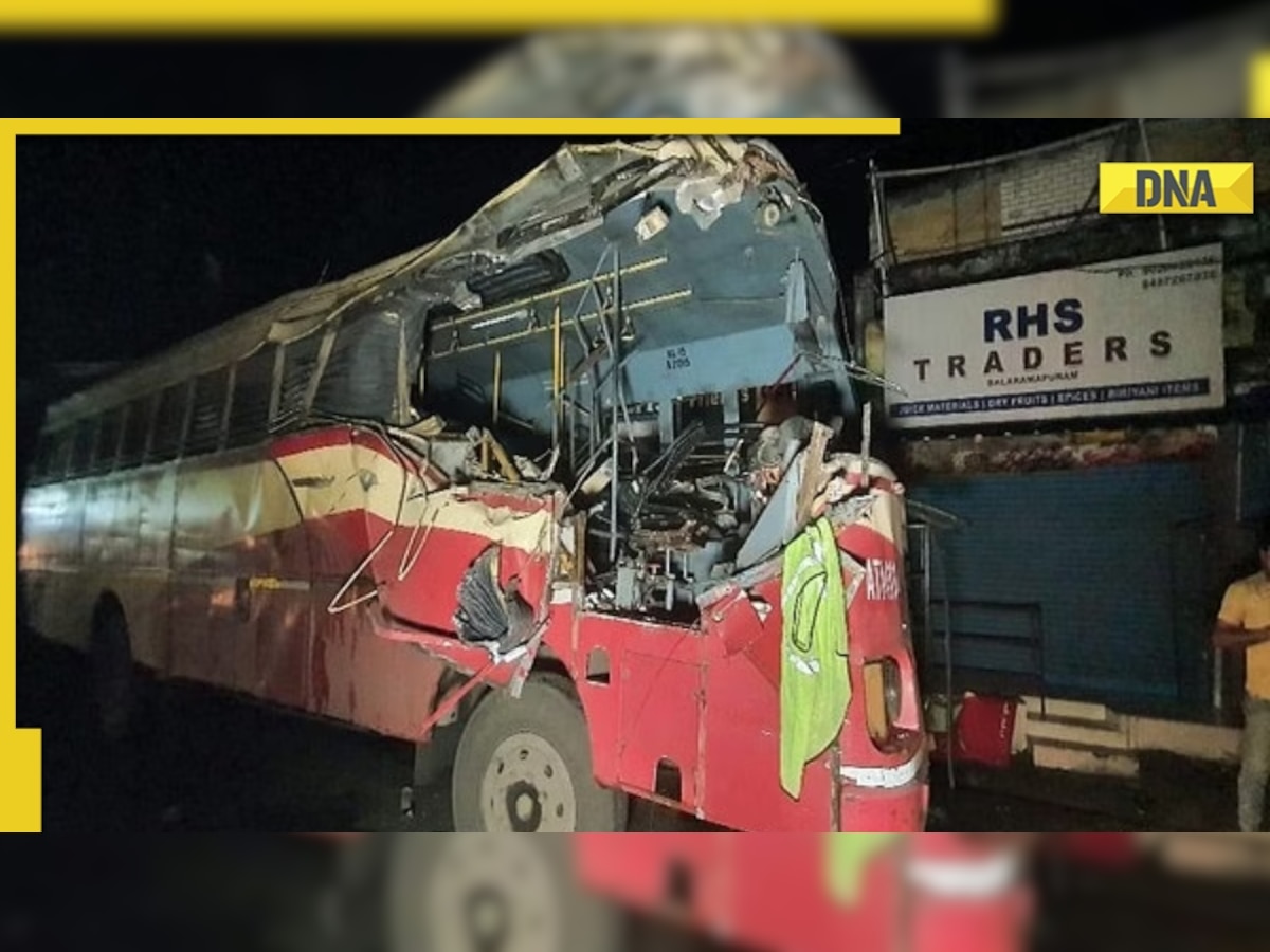 Kerala: Airplane wing transported on trailer truck hits KSRTC bus in Balaramapuram, leaves several injured