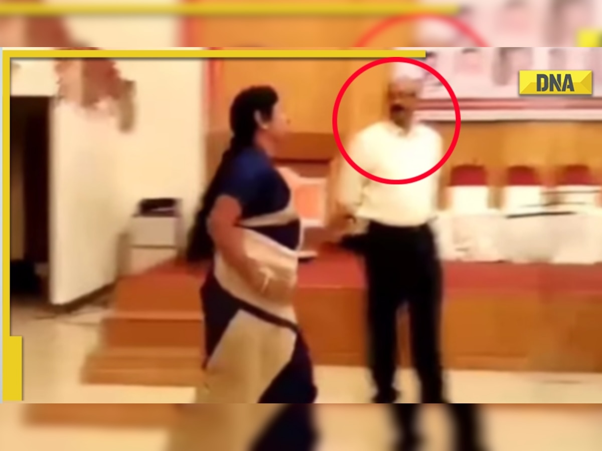 Viral video: Female teacher grooves and male teacher joins her; what happens next will leave you in splits 