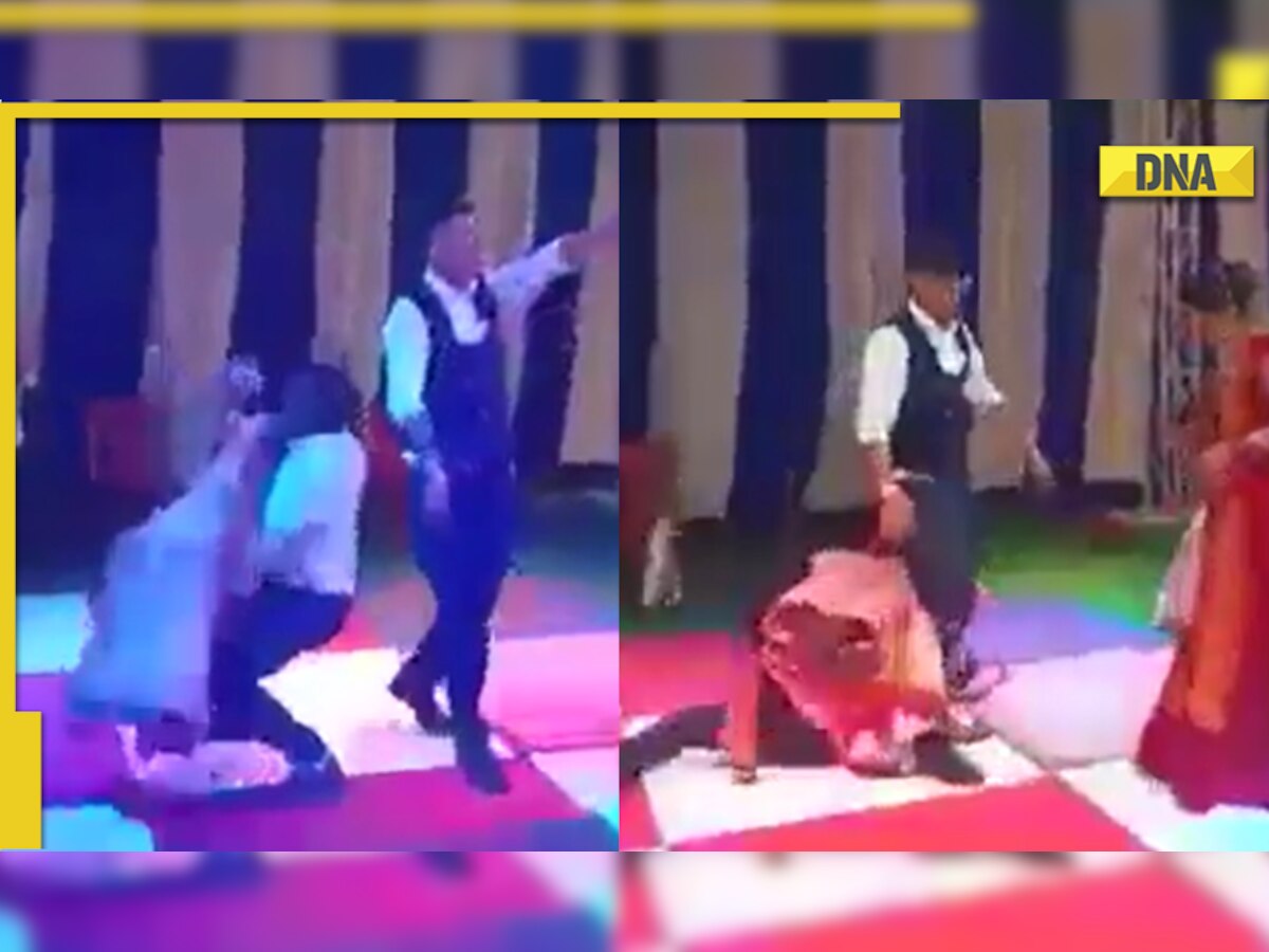 Viral video: Man tries to lift his wife while dancing but fails miserably
