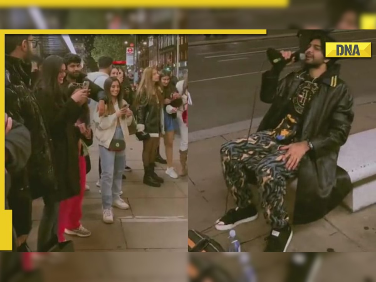 Bollywood fever in London: Crowd vibes as man sings Kesariya from Alia-Ranbir's Brahmastra