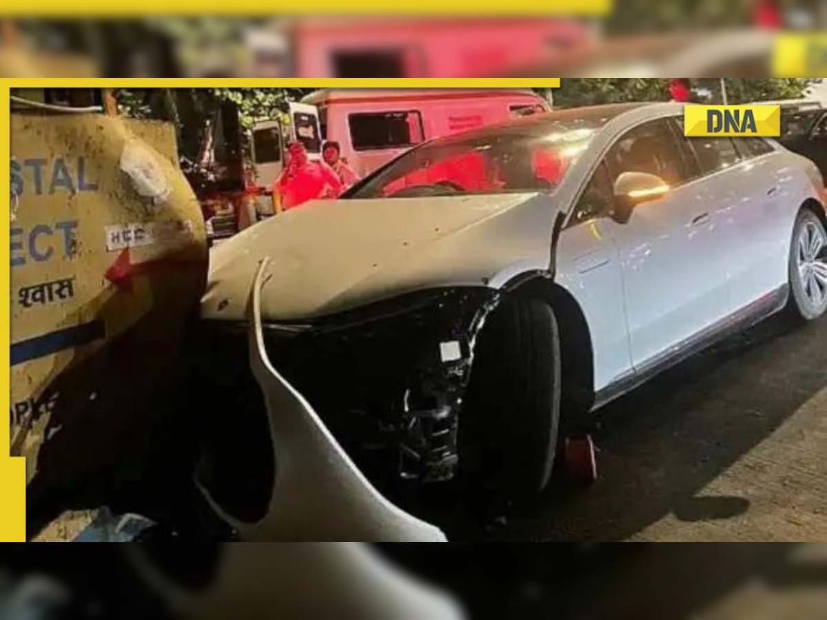 Mercedes-Benz EQS luxury EV worth Rs 1.5 crore wrecked in accident, first high-end electric car crash