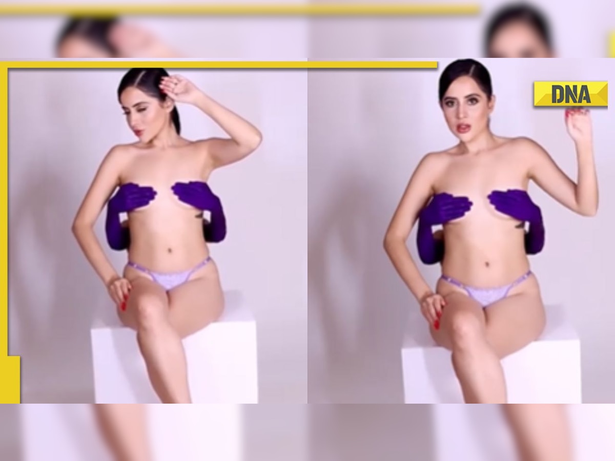 1200px x 900px - Urfi Javed crosses all limits, poses topless with real hand on her b***s