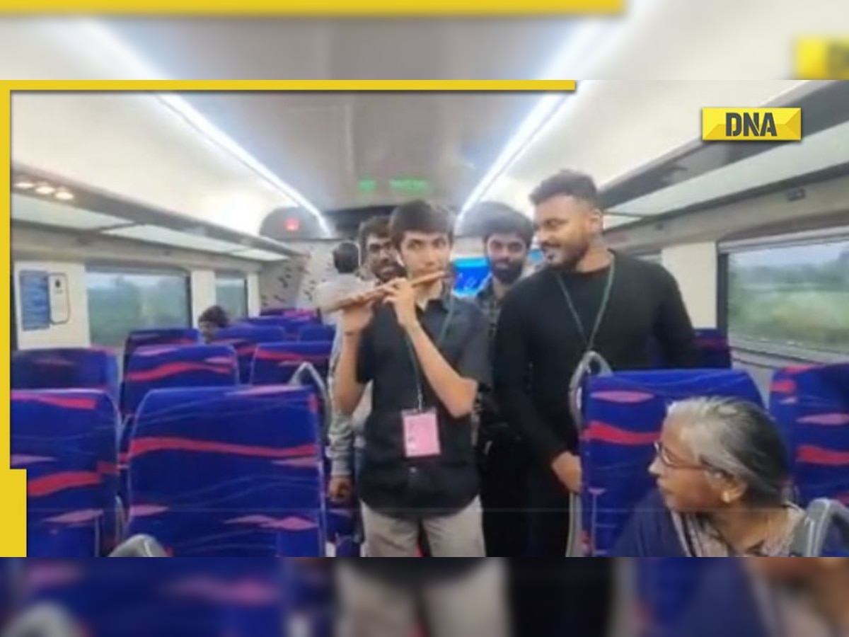 Viral video: Vande Bharat Express passenger breaks internet, plays 'Vande Matram' on train