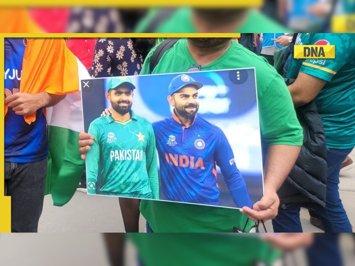 Pakistan fans bring Virat Kohli-Babar Azam poster to T20 World Cup final match, pic surfaces