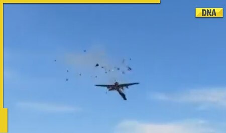 Two aircraft collide mid-air at US airshow, incident caught on camera