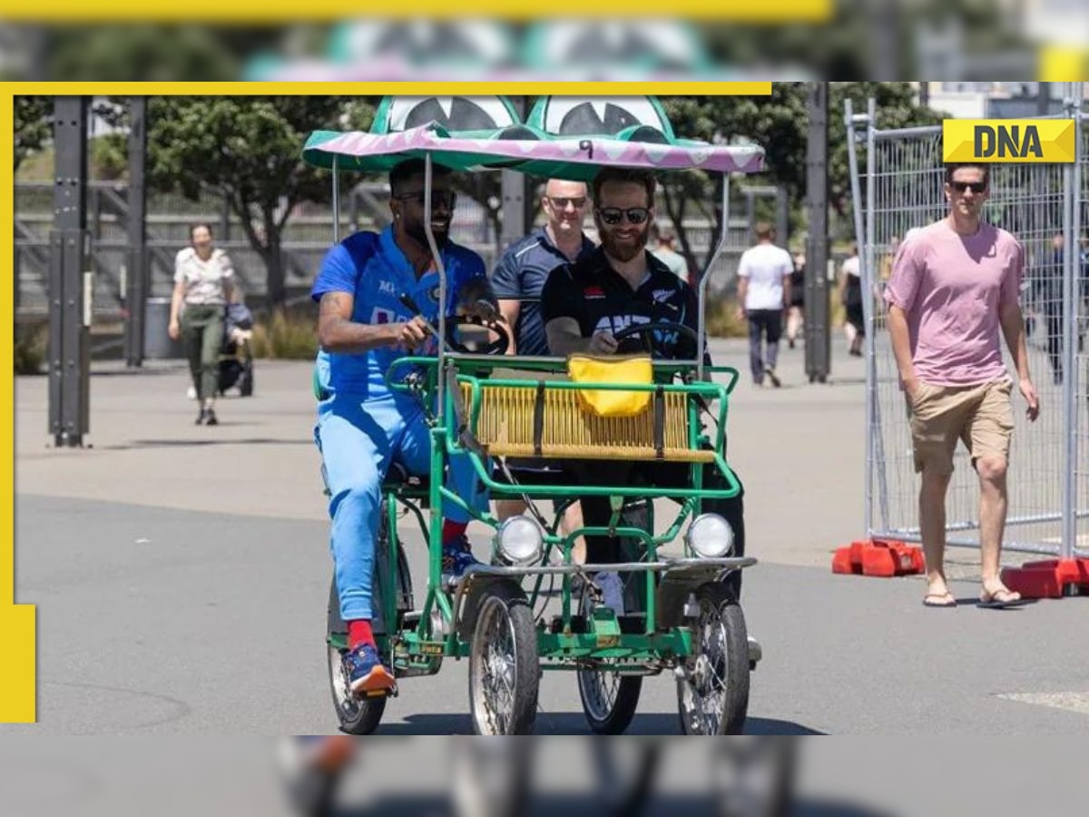 Hardik Pandya, Kane Williamson seen riding 'crocodile bike' ahead of IND vs NZ T20 series- Watch