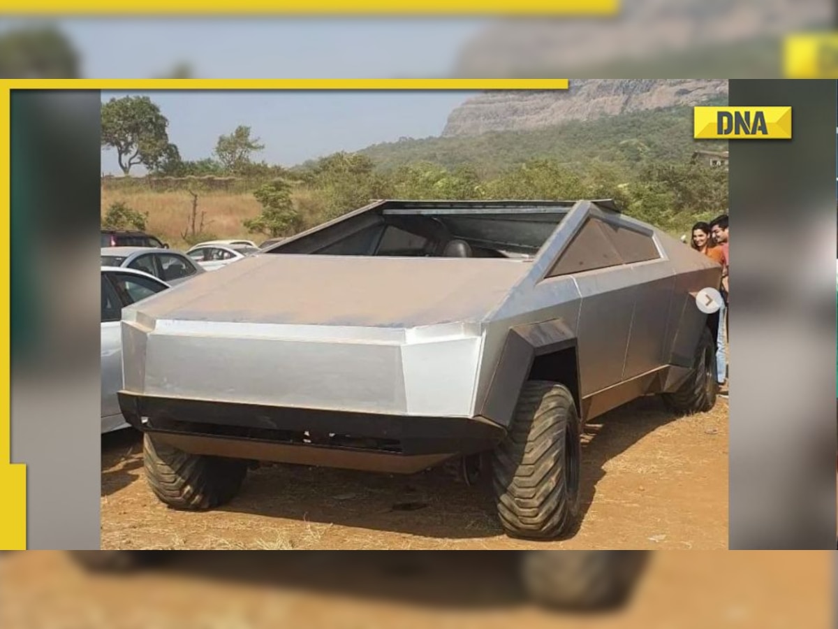 Tesla Cybertruck replica spotted in India, can you guess which car it actually is