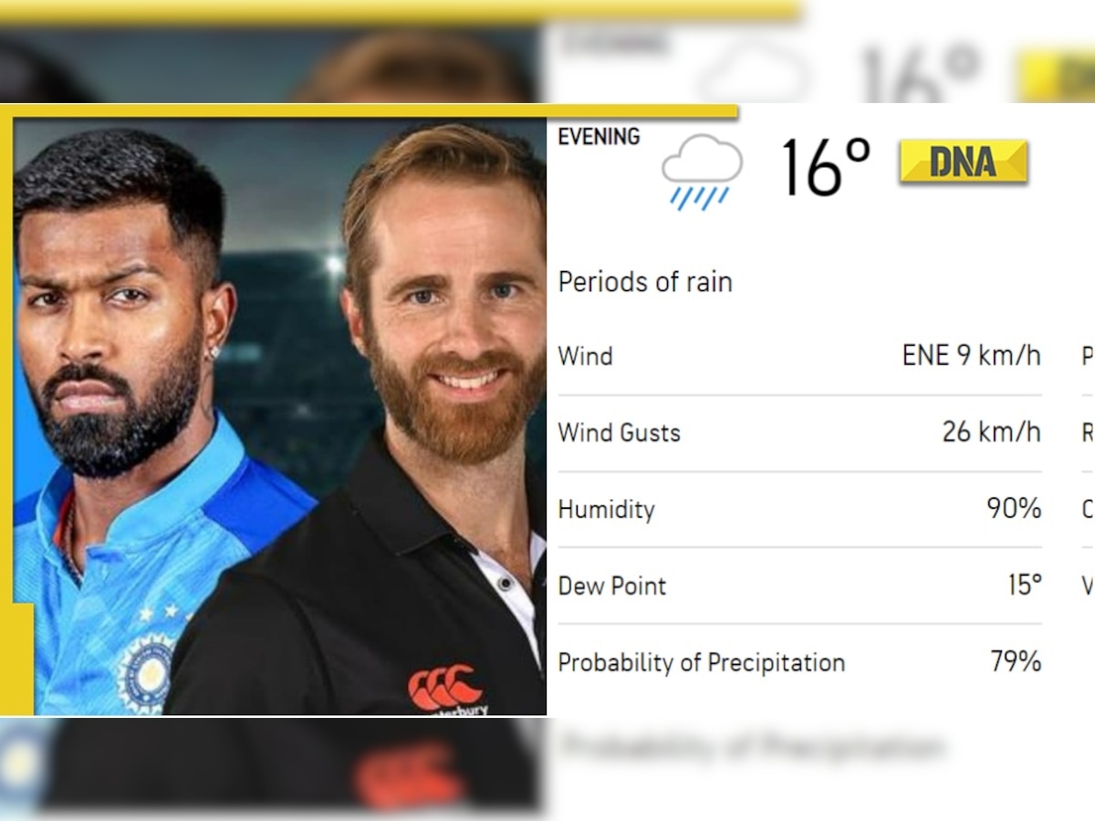 IND vs NZ 1st T20I: Bad news for fans, high chances of rain during India vs New Zealand match in Wellington