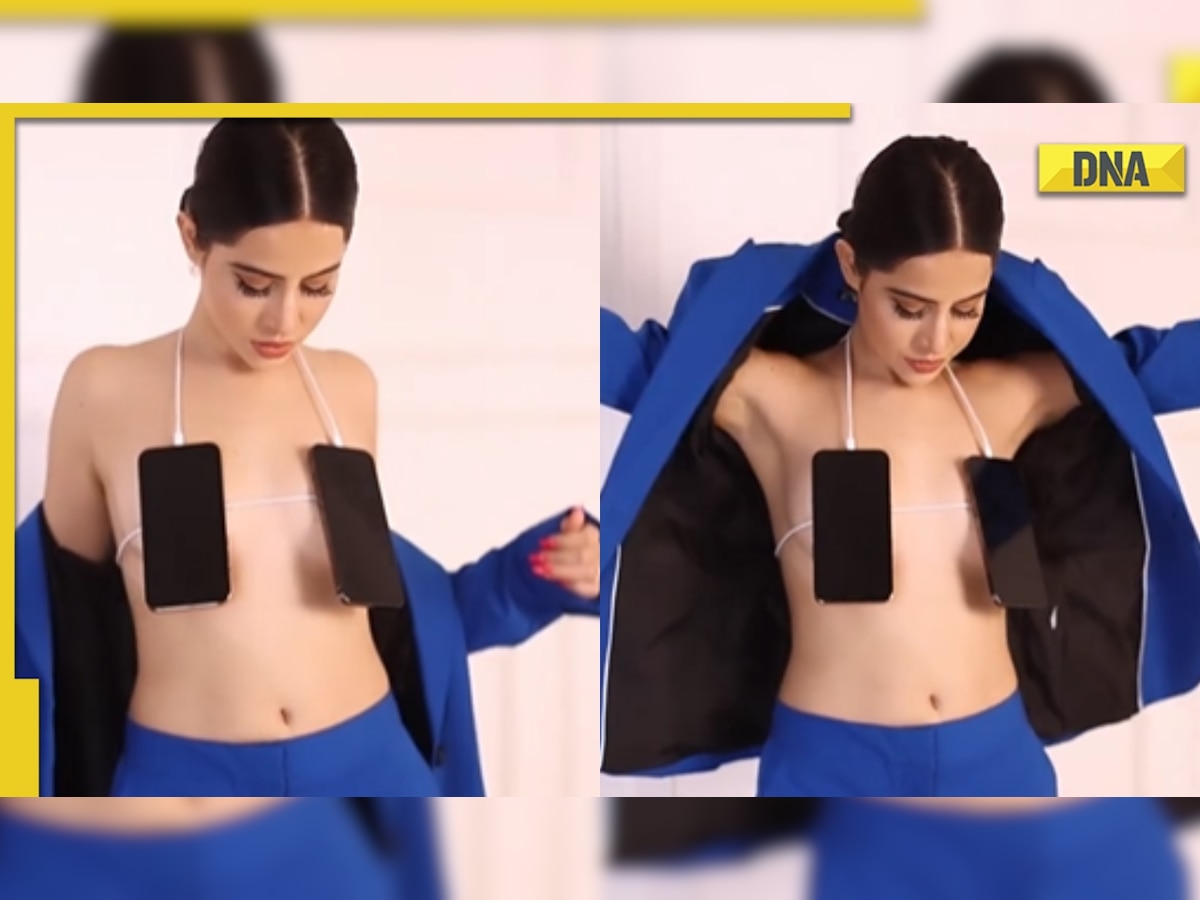 Urfi Javed wears bizarre bikini top made with smartphones, netizens say 'bas yehi dekhna baaki tha'