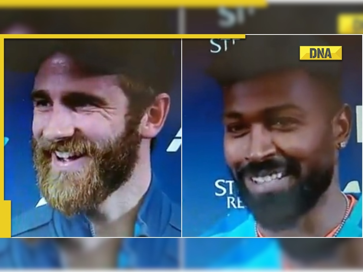 Kane Williamson pulls Hardik Pandya's leg as presenter asks if IND vs NZ could be T20 WC third place decider