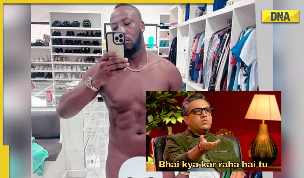 Fans compare Andre Russell to Ranveer Singh, post hilarious memes as KKR star shares nude selfie Fans compare Andre Russell to Ranveer Singh, post hilarious memes as KKR star shares nude selfie
