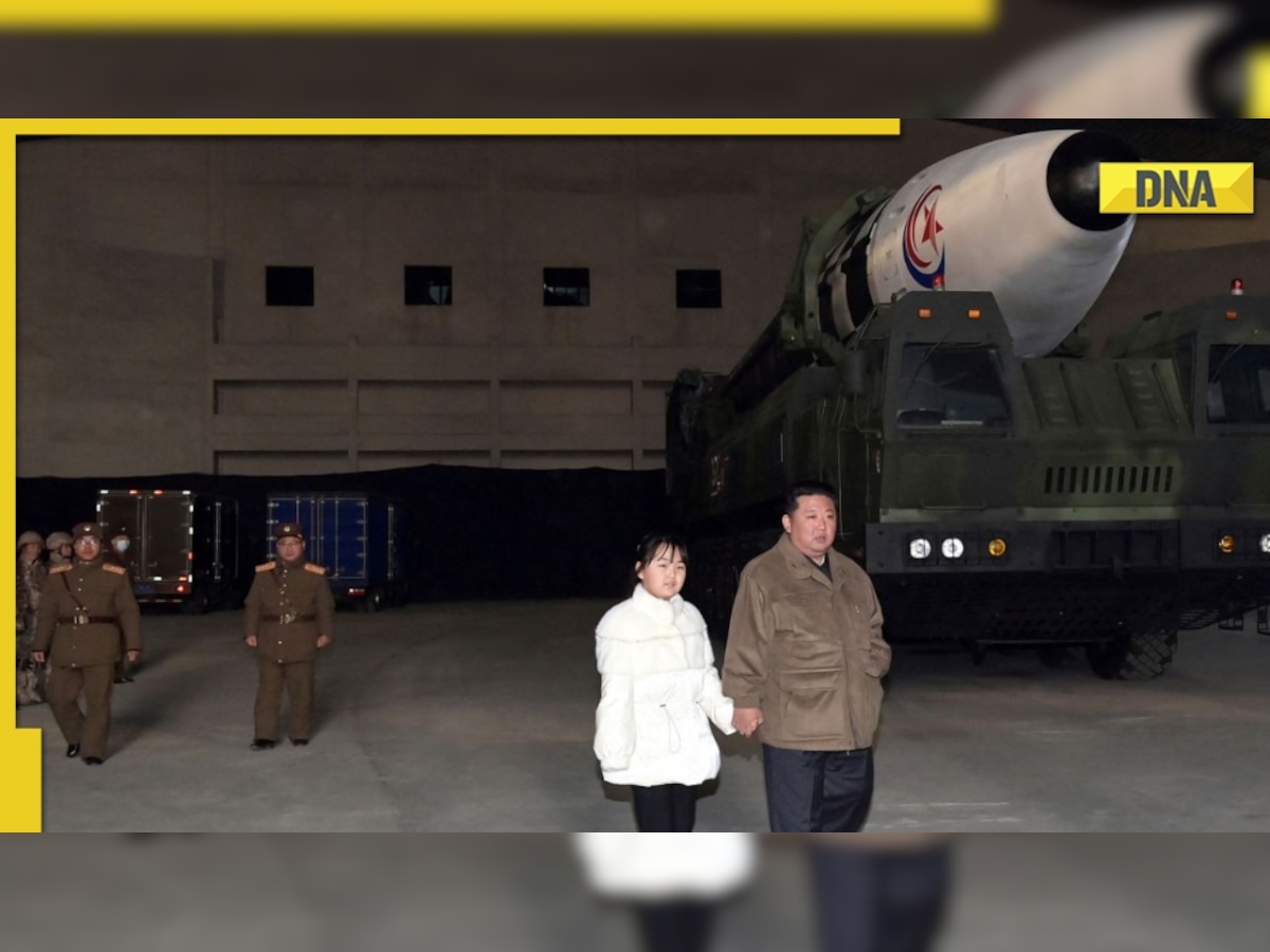 North Korean leader King Jong Un makes first public appearance with daughter at ICBM test launch