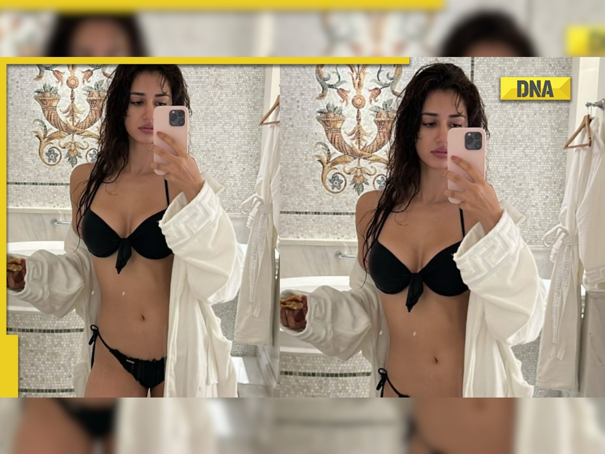 Disha Patani flaunts her sexy curves in black bikini, bathroom selfie  breaks the internet