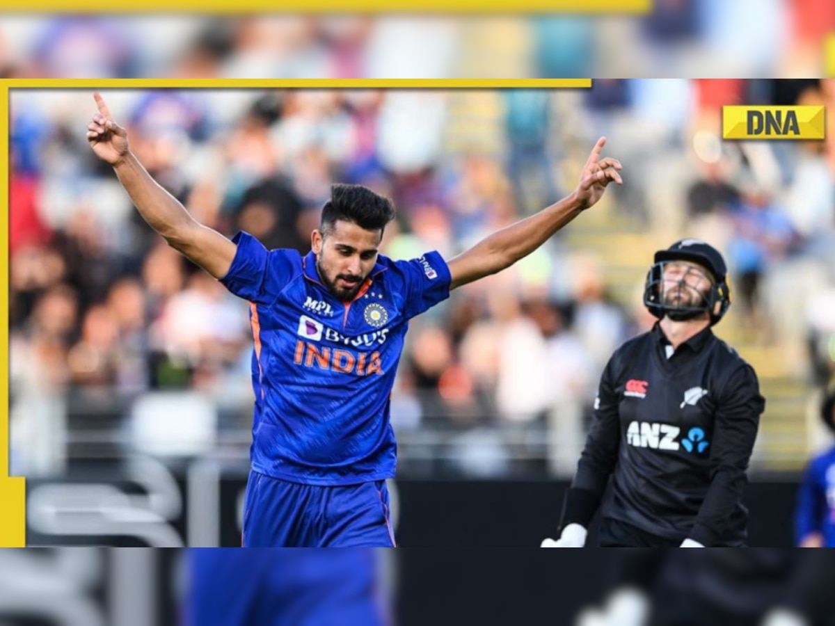 Watch: Umran Malik's father dances in Joy as the fast bowler takes his first ODI wicket