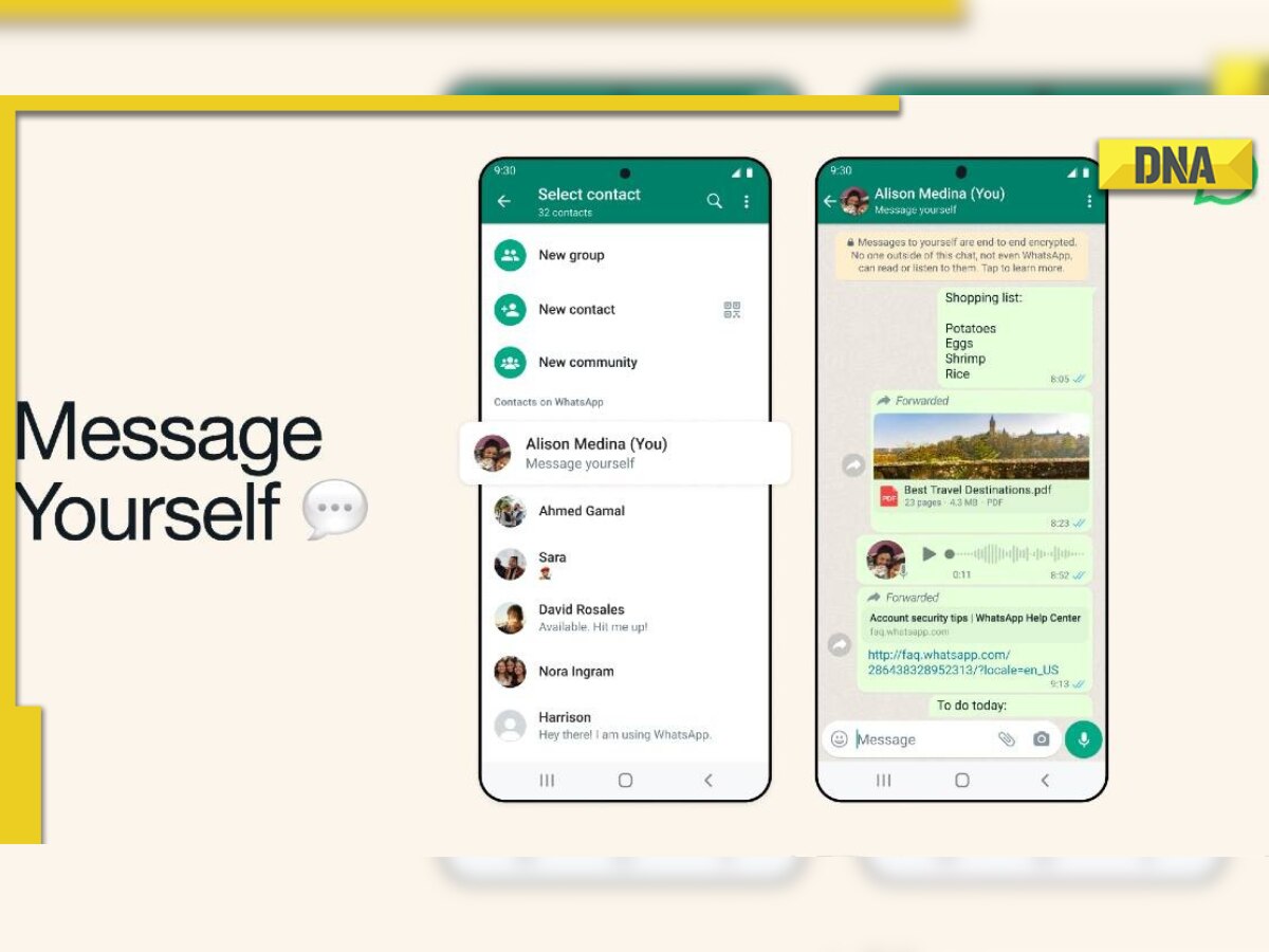 WhatsApp starts to roll out ‘Message Yourself’ feature in India