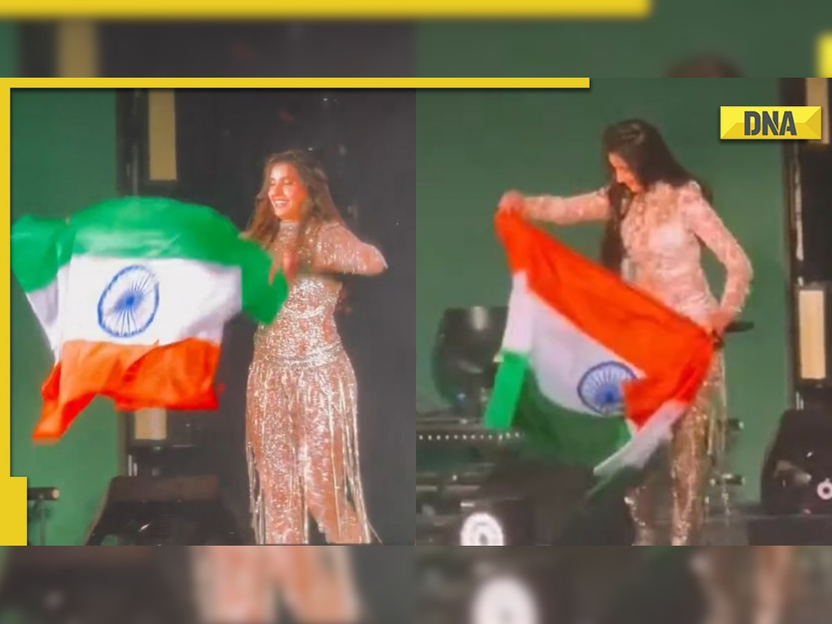 Nora Fatehi waves Indian flag at FIFA Fan Fest, sets stage on fire