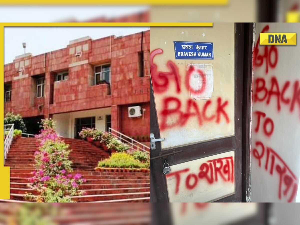 ‘Brahmin Bharat chhodo’: JNU campus defaced with anti-Brahmin slogans, female professor harassed