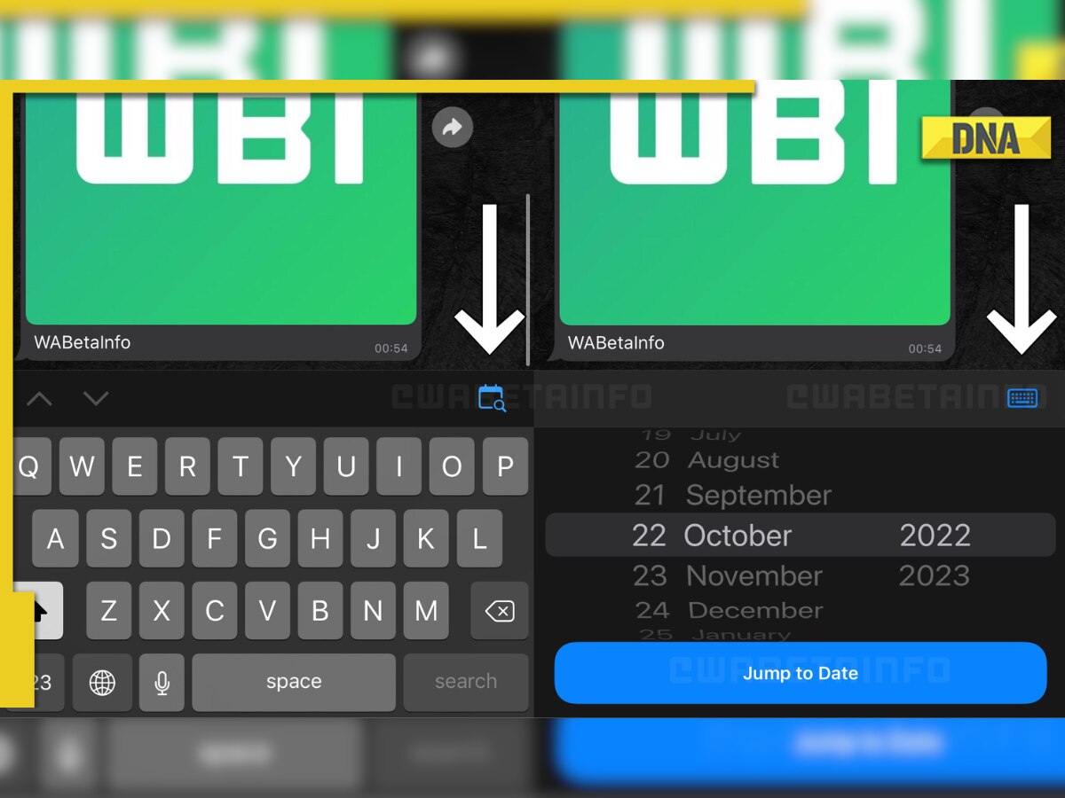 WhatsApp users can now search for messages by date, check details
