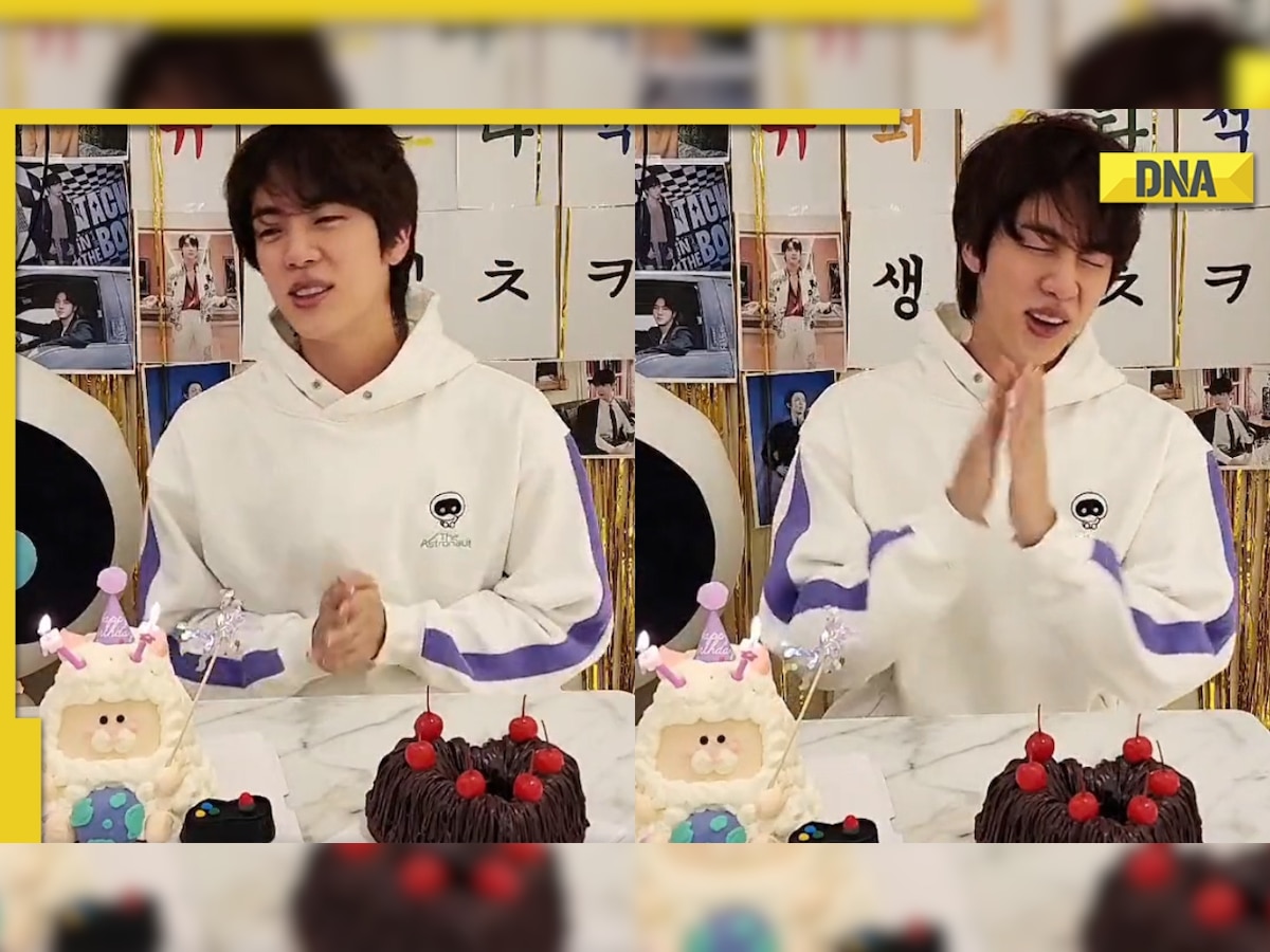 BTS' Jin cuts his birthday cake during live session, says THIS about Jungkook