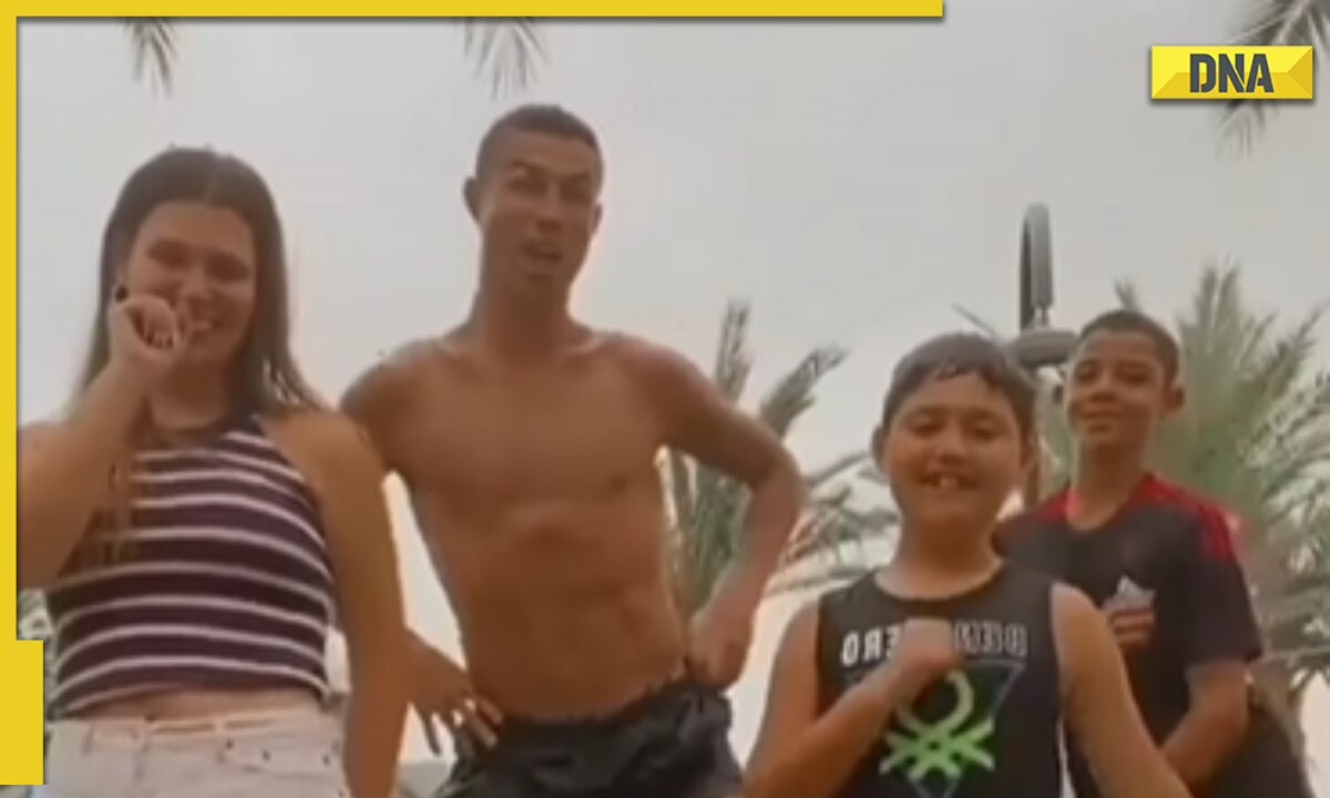 Viral video Cristiano Ronaldo dancing to Bhojpuri song Patli Kamariya Mori leaves internet in splits pic