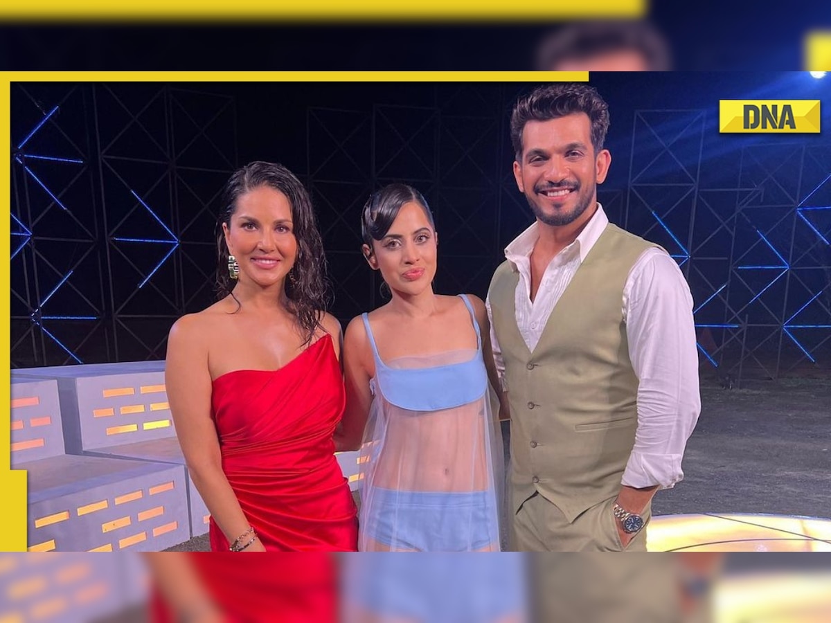 Splitsvilla X4: Urfi Javed poses with Sunny Leone and Arjun Bijlani, calls herself 'mischief maker'