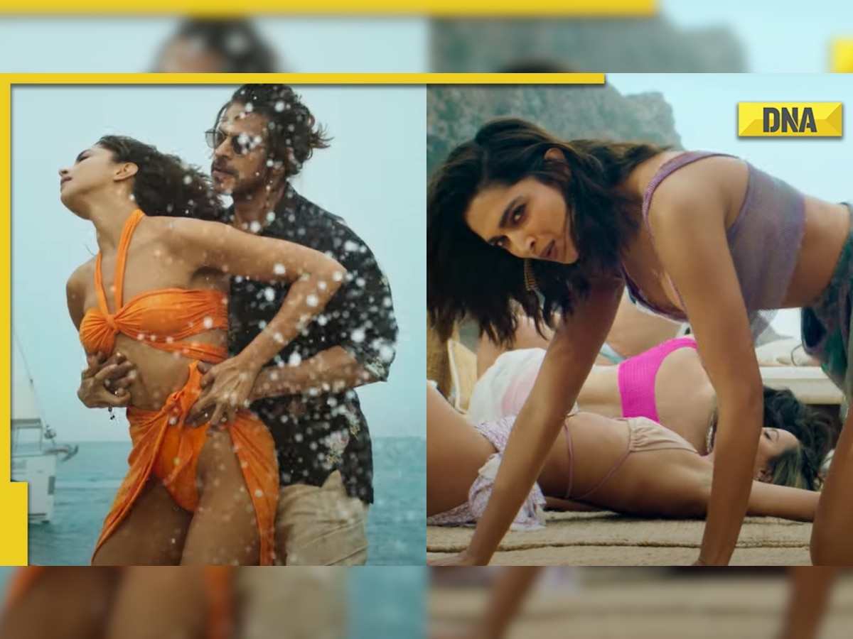 Sexy Vedios Dipika Padukon - Pathaan song Besharam Rang: Netizens react to Deepika Padukone-Shah Rukh  Khan's sexy moves