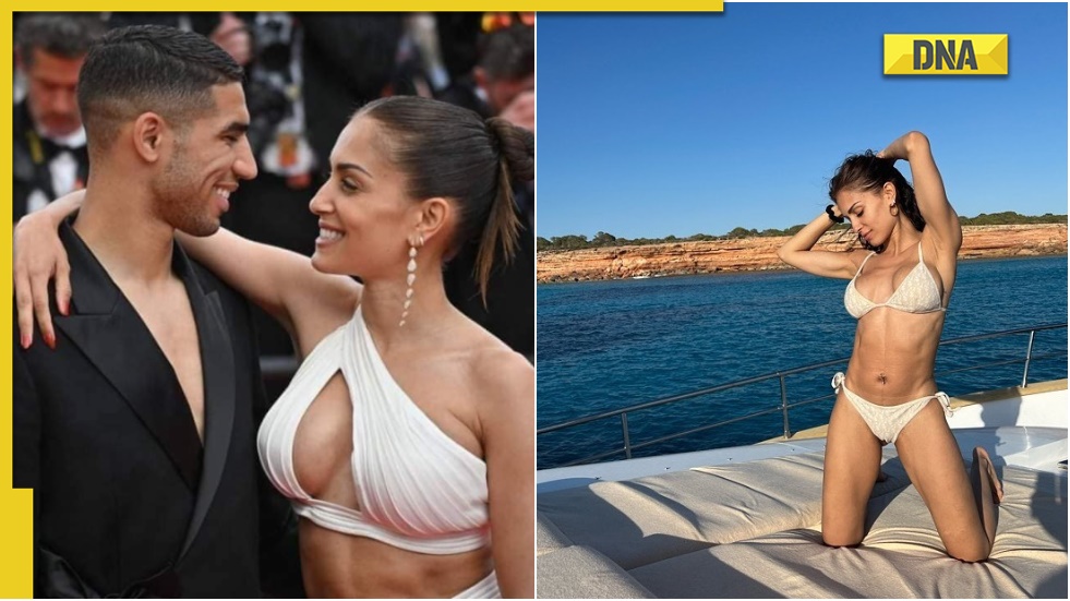 Meet Hiba Abouk, beautiful wife of Achraf Hakimi whose viral pics have taken social media by storm