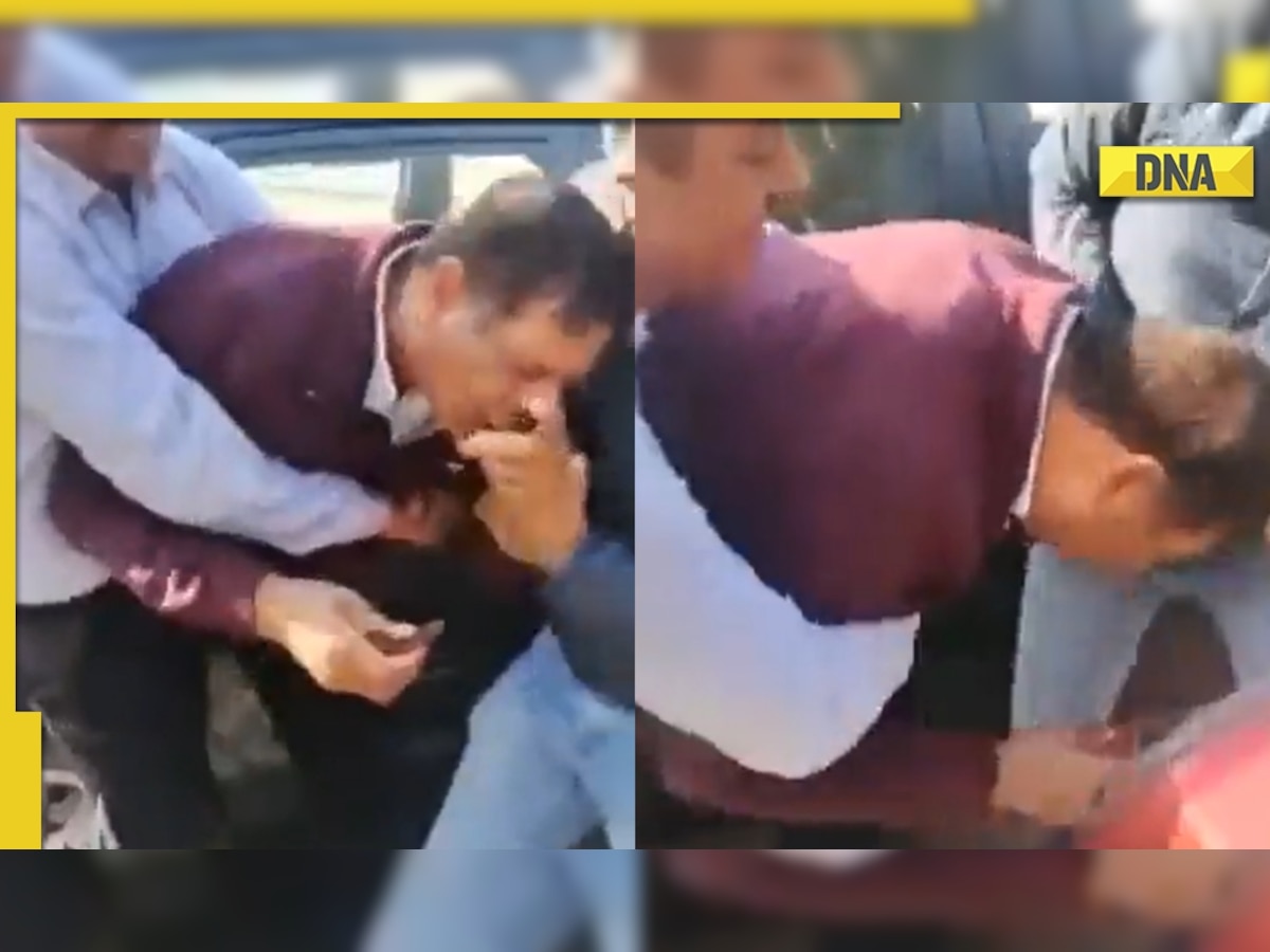 Video: Haryana cop tries to swallow bribe notes after being caught by vigilance team