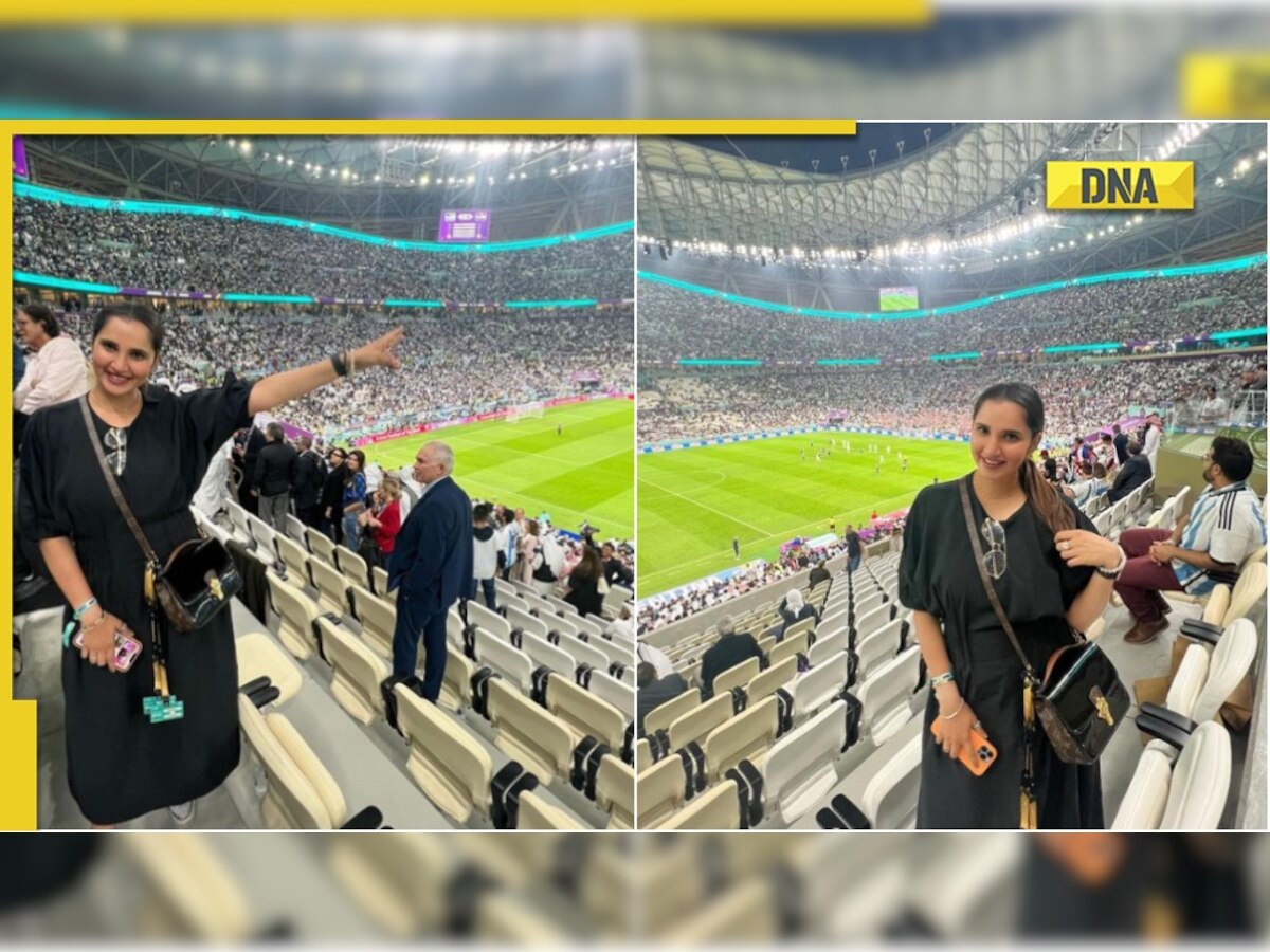 Sania Mirza attends FIFA World Cup 2022 semifinal amid divorce rumours, pics go viral