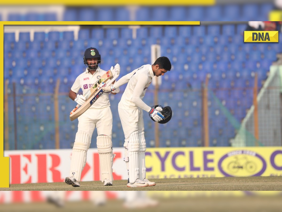 WATCH: Shubman Gill gives epic reaction as he scores maiden Test century vs Bangladesh