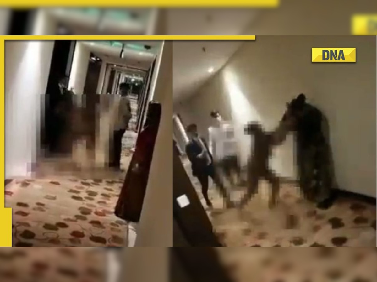 Caught on cam: Naked foreign woman claims mistreatment, hits hotel staff in  Jaipur