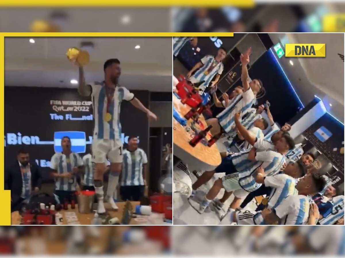 Lionel Messi dances on table, leads wild celebrations after Argentina's FIFA World Cup triumph; watch