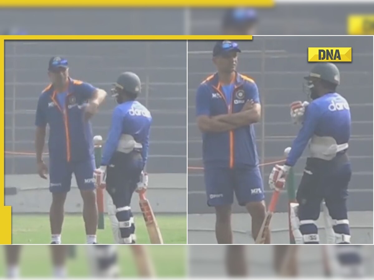 IND vs BAN 2nd Test: Rahul Dravid offers advice to Mushfiqur Rahim, his gesture for Team India coach goes viral