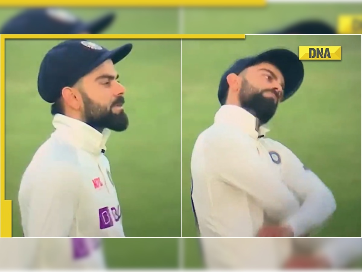 IND vs BAN 2nd Test: Virat Kohli takes brutal dig at Zakir Hasan, asks latter to take off his jersey; watch