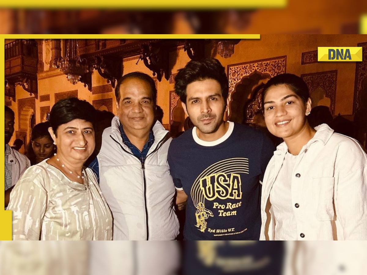 Kartik Aaryan meets cricketer Yastika Bhatia in Vadodara; Jemimah Rodrigues quips, 'what a big moment for him'