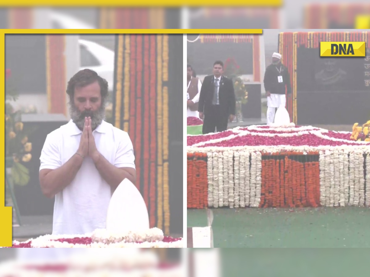 Bharat Jodo Yatra: Rahul Gandhi pays tribute to former PM Atal Bihari Vajpayee, Mahatma Gandhi amid cold wave