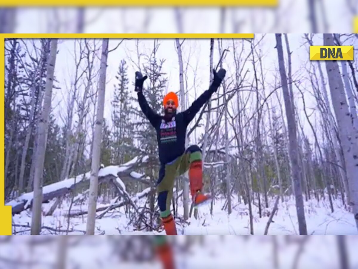 Sikh-Canadian influencer performs bhangra in -30 degrees; sets mood for Christmas, watch viral video