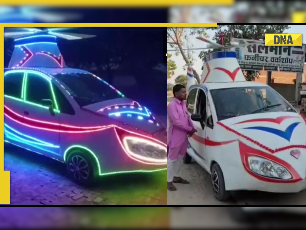Viral Video: Tata Nano modified to look like a helicopter by UP-based carpenter