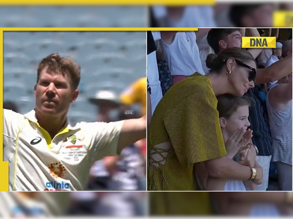 AUS vs SA: David Warner smashes ton in his 100th Test, wife Candice's reaction goes viral; watch